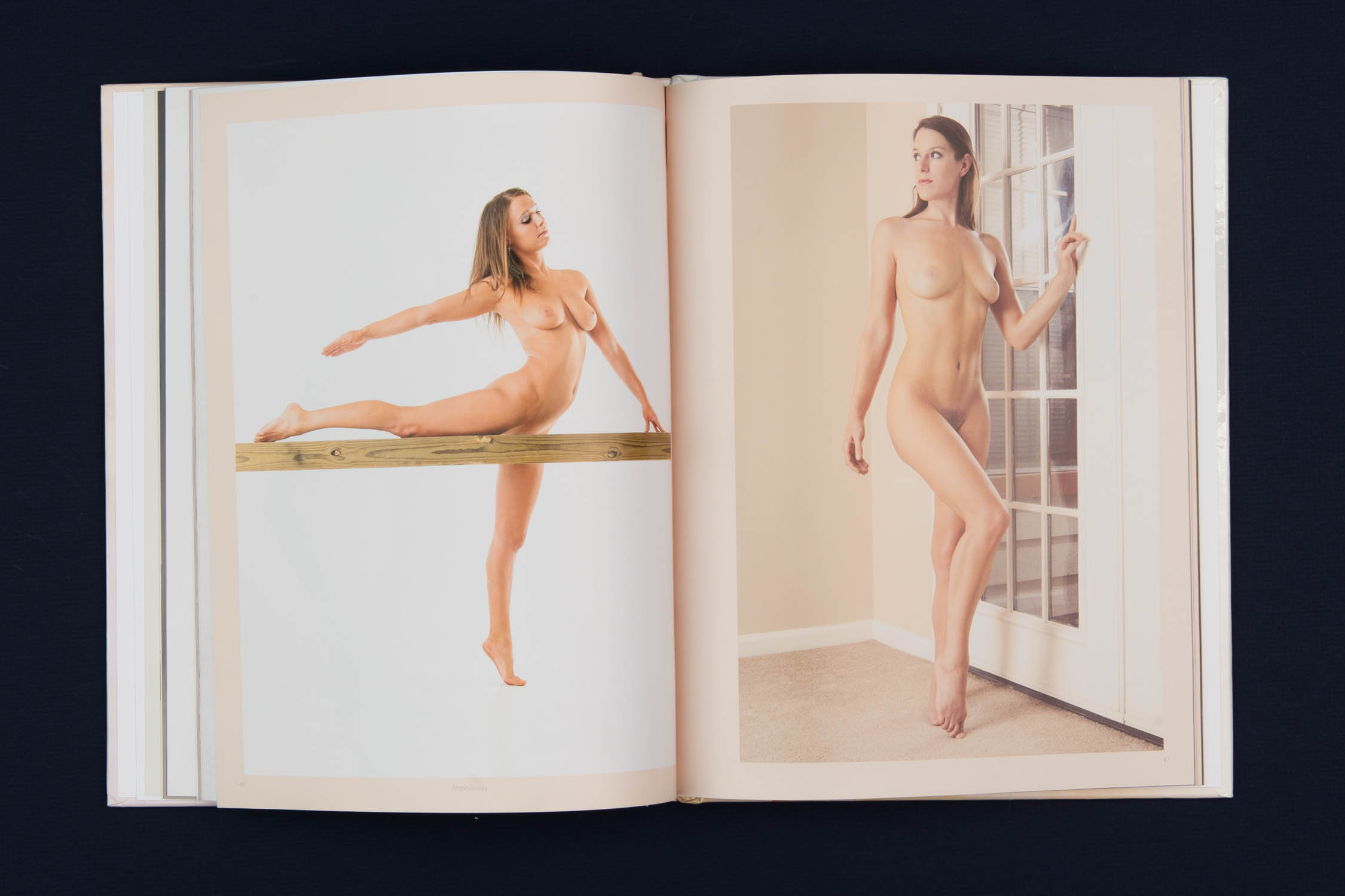Interior pages of Ample Beauty photo book, art photography by Aaron Knight