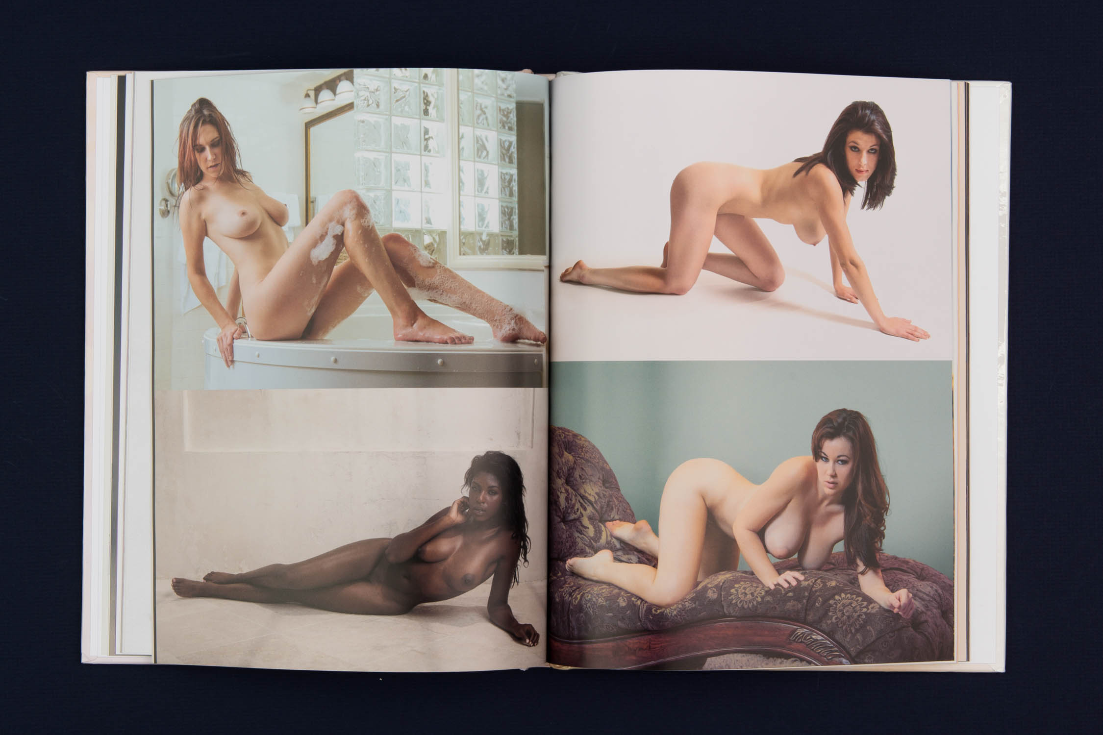 Interior pages of Ample Beauty photo book, art photography by Aaron Knight