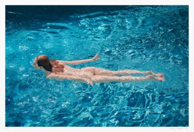 Nude art photo of female swimmer. Archival limited edition.