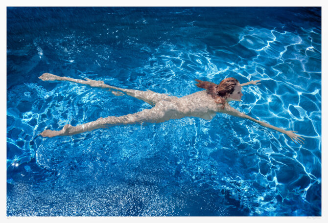 Female fine art nude "Electric Ava" oversize limited edition artwork