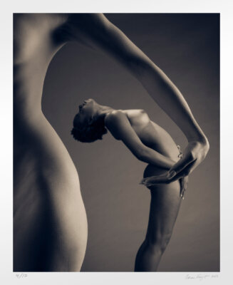 Nude art monochrome photography. Signed limited edition for sale