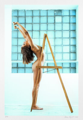 signed original art nude "The Artist" original photography for sale.