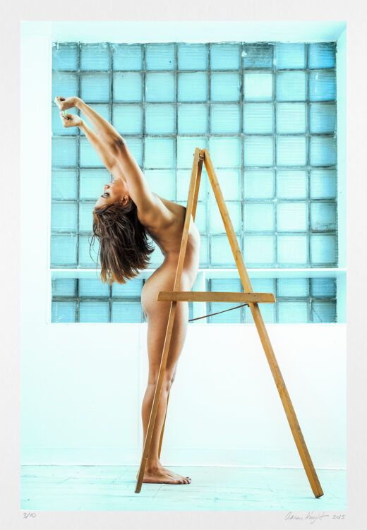 signed original art nude "The Artist" original photography for sale.