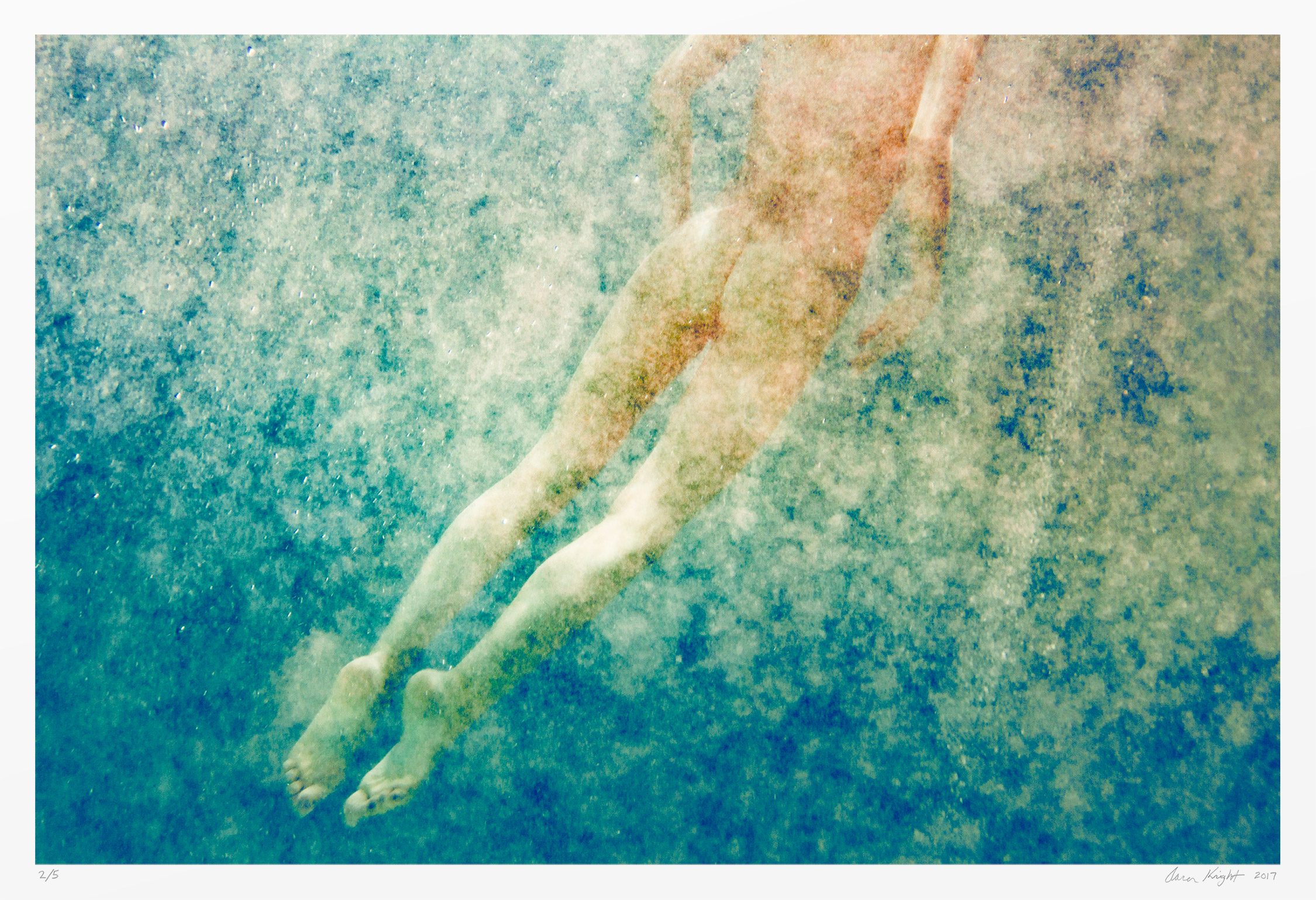 Impressionistic nude photograph "Underwaterfall" original art nude