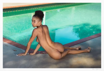 Poolside Art Nude | Signed original limited edition art photo for sale