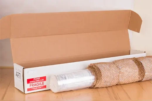 Sustainable packaging for shipping artwork