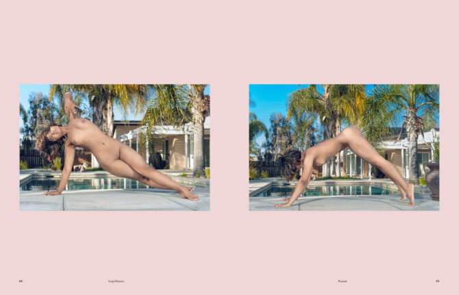 Poolside art nude photo book sample pages