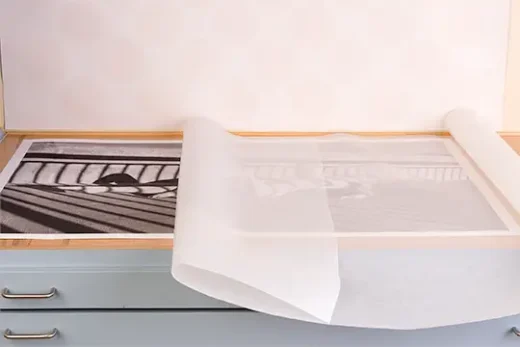 Protecting art photography with glassine